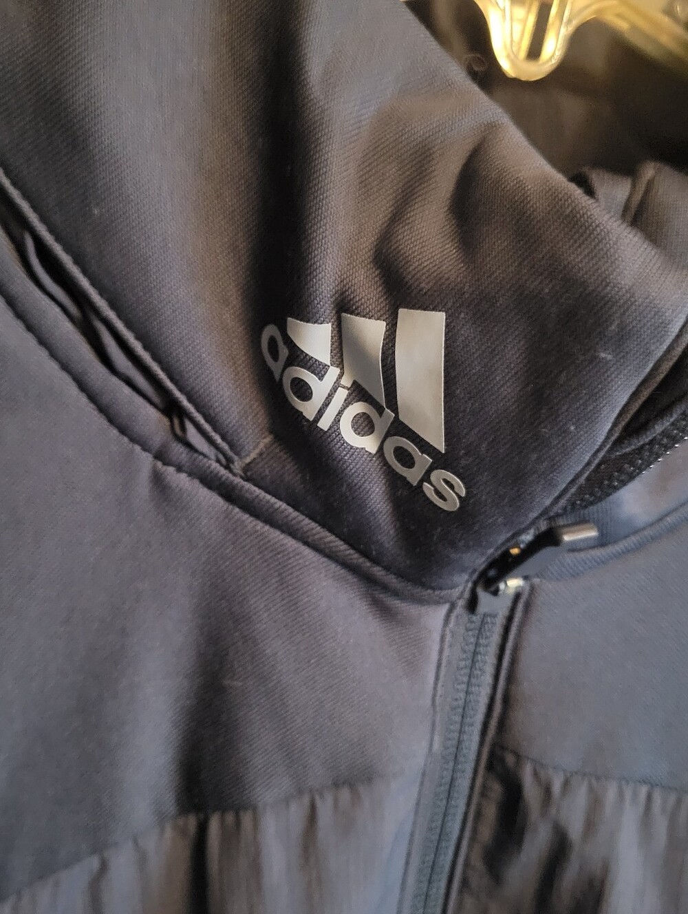 Adidas Parka Jacket Womens XL Blue Full Zip Long Sleeve Hooded Golf Outdoor - Picture 4 of 13